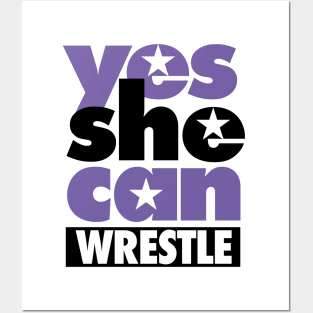 Yes she can wrestle Posters and Art